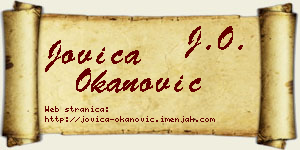 Jovica Okanović vizit kartica